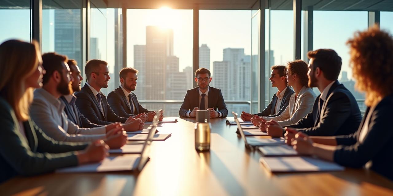A diverse group of professionals in a collaborative Melbourne office meeting